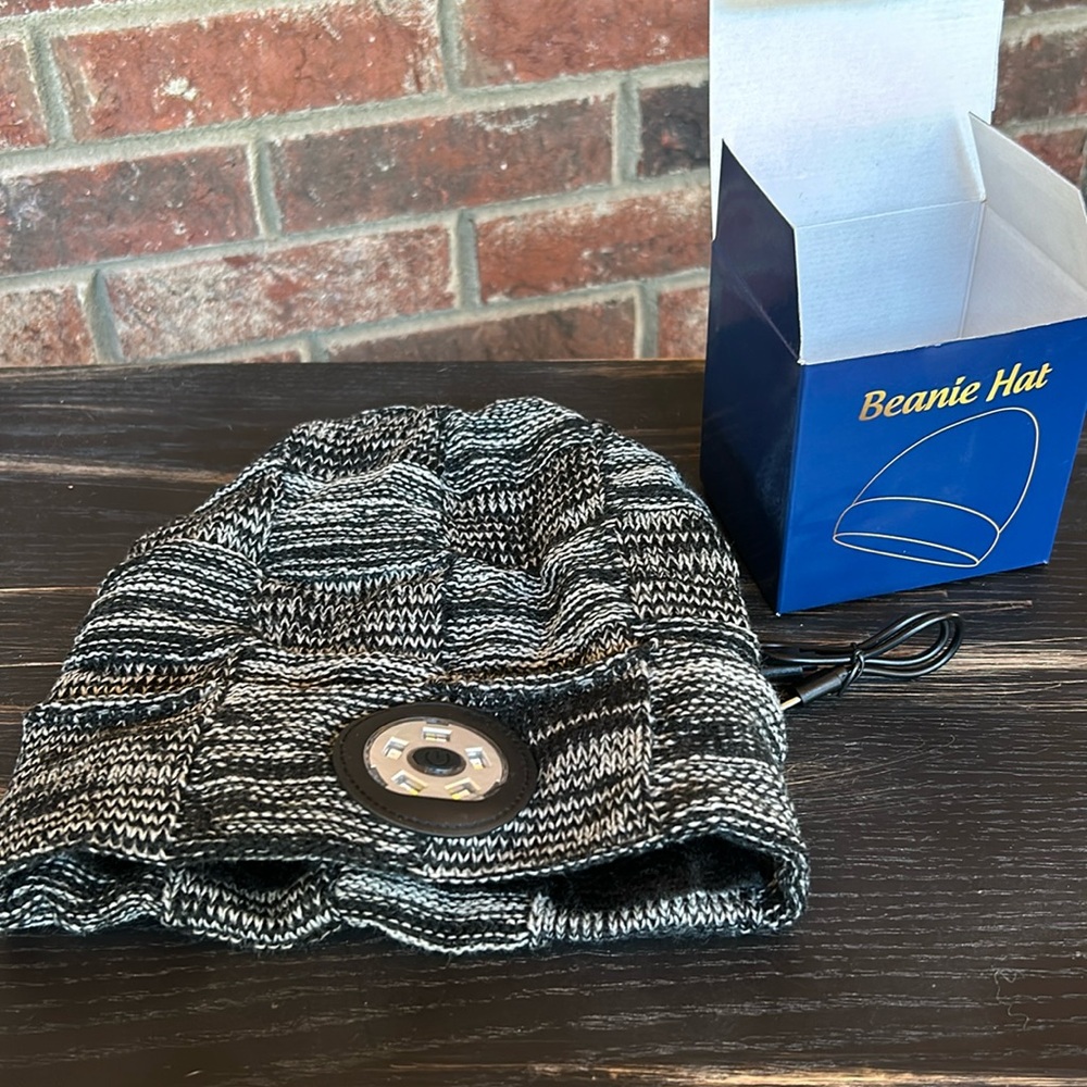 LED beanie hat.